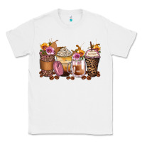 White leopard rose glitter flowers coffee cups Classic Tee - Zillion Design Studio