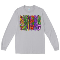Moon Dust mardi gras brush strokes king cake and craw fish Long Sleeve Tee - RanaPortraitStore