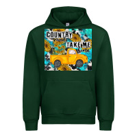 Forest Green country roads take me home Urban Hoodie - MaliasSmallBusiness