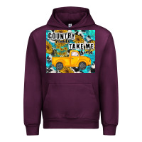 Mauve Wine country roads take me home Urban Hoodie - MaliasSmallBusiness