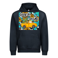 Navy country roads take me home Urban Hoodie - MaliasSmallBusiness