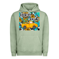 Pigment Oil Green country roads take me home Urban Hoodie - MaliasSmallBusiness