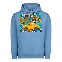 Pigment Pebble Blue country roads take me home Urban Hoodie - MaliasSmallBusiness