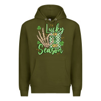 Army Green lucky season Premium Hoodie - MaliasSmallBusiness