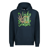 Navy lucky season Premium Hoodie - MaliasSmallBusiness