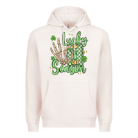 Pale Pink lucky season Premium Hoodie - MaliasSmallBusiness