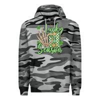 Slate Camo lucky season Premium Hoodie - MaliasSmallBusiness