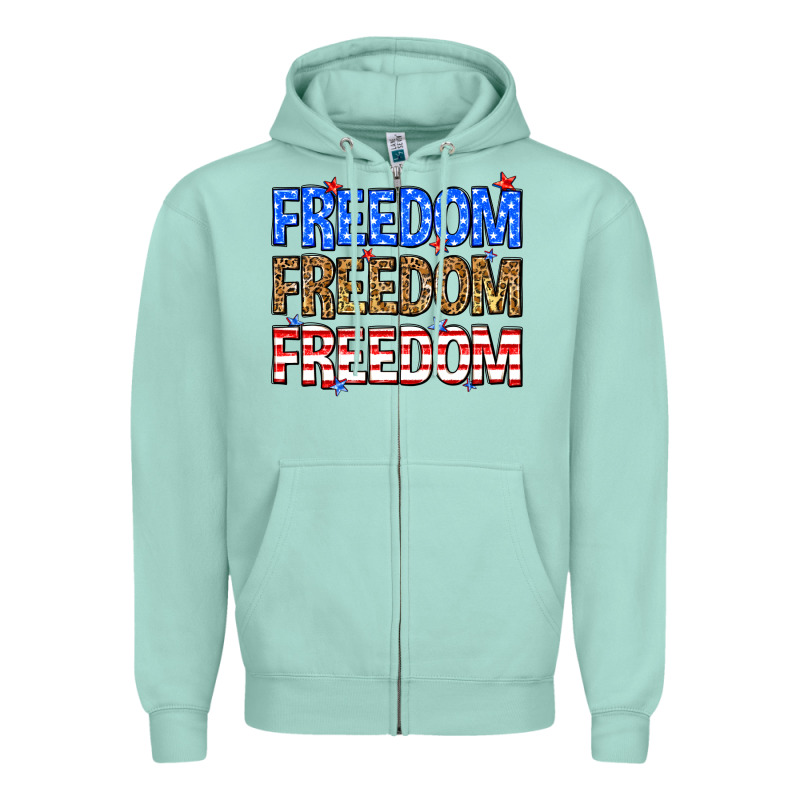 Freedom Freedom Freedom Zipper Hoodie by Neo Western | Teevron