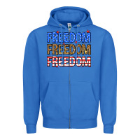 True Royal Freedom freedom freedom Zipper Hoodie - Neo Western