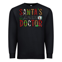 Black santa's favorite doctor Premium Sweatshirt - Jasminsmagicworld