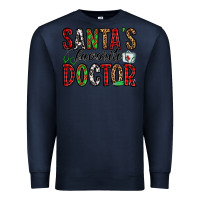 Navy santa's favorite doctor Premium Sweatshirt - Jasminsmagicworld