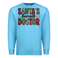 Ocean Blue santa's favorite doctor Premium Sweatshirt - Jasminsmagicworld