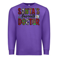 Purple santa's favorite doctor Premium Sweatshirt - Jasminsmagicworld