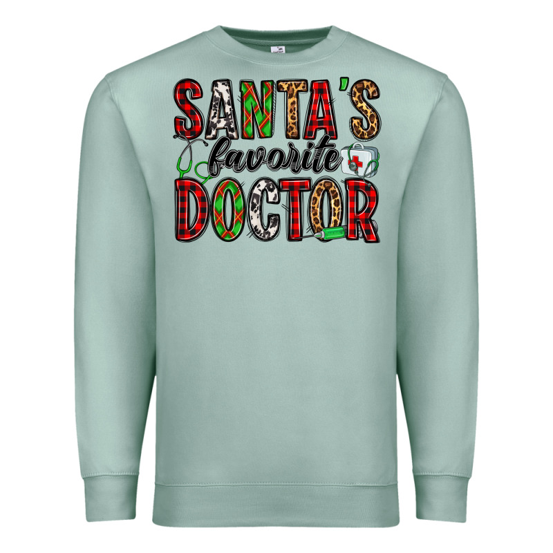 Santa's Favorite Doctor Premium Sweatshirt by Jasminsmagicworld | Teevron