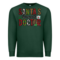 Sports Green santa's favorite doctor Premium Sweatshirt - Jasminsmagicworld