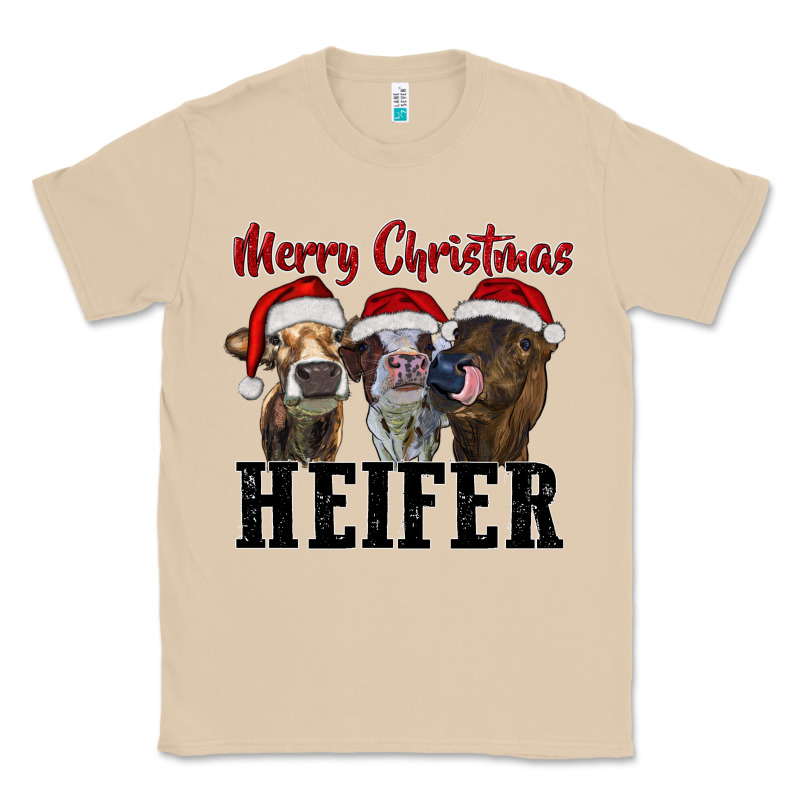 Merry Christmas Heifer Classic Tee by RanaPortraitStore | Teevron
