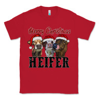 Red merry christmas heifer Classic Tee - RanaPortraitStore