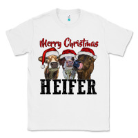 White merry christmas heifer Classic Tee - RanaPortraitStore