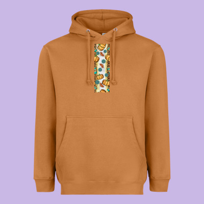 Pumpkin Fall Heavyweight Hoodie Designed By Bundleandbundleshop