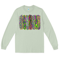 Matcha mardi gras brush stroke Long Sleeve Tee - RanaPortraitStore