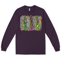 Plum mardi gras brush stroke Long Sleeve Tee - RanaPortraitStore