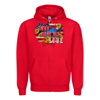 Land That We Love 4th Of July Zipper Hoodie | Teevron