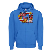 True Royal Land that we love 4th of july Zipper Hoodie - CowGirlArtShop