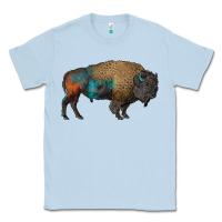 Dusty Blue leopard bison Classic Tee - RanaPortraitStore
