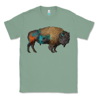 Sage leopard bison Classic Tee - RanaPortraitStore