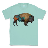 Seafoam leopard bison Classic Tee - RanaPortraitStore