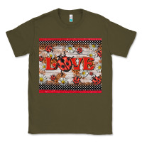 Army Green love ladybug Classic Tee - BarkalooDesign