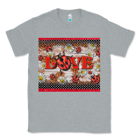 Heather Grey love ladybug Classic Tee - BarkalooDesign