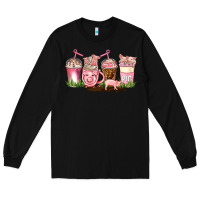 Black pig coffee cups Long Sleeve Tee - AdoDesignShop