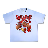 Grape Ice red sneaker girl afro woman Urban Heavy Tee - RanaPortraitStore