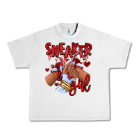 Lunar Rock red sneaker girl afro woman Urban Heavy Tee - RanaPortraitStore