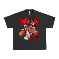 Pigment Black red sneaker girl afro woman Urban Heavy Tee - RanaPortraitStore