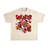 Sandshell red sneaker girl afro woman Urban Heavy Tee - RanaPortraitStore