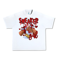 White red sneaker girl afro woman Urban Heavy Tee - RanaPortraitStore