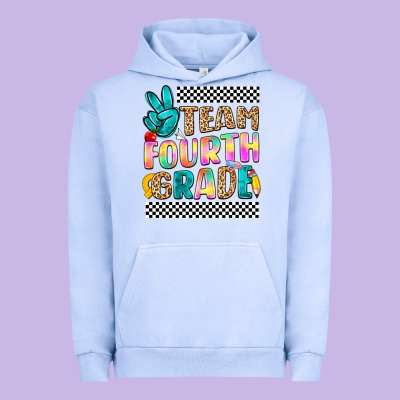 Team Fourth Grade Urban Hoodie Designed By Nancycooperartshop