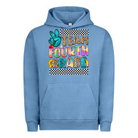 Pigment Pebble Blue team fourth grade Urban Hoodie - NancyCooperArtShop
