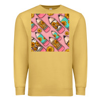 Antique Gold western pencil seamless pattern Premium Sweatshirt - BundleAndBundleShop