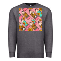 Charcoal Heather western pencil seamless pattern Premium Sweatshirt - BundleAndBundleShop