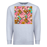 Heather Grey western pencil seamless pattern Premium Sweatshirt - BundleAndBundleShop