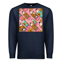 Navy western pencil seamless pattern Premium Sweatshirt - BundleAndBundleShop