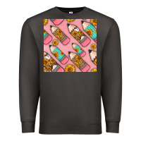 Smoke western pencil seamless pattern Premium Sweatshirt - BundleAndBundleShop