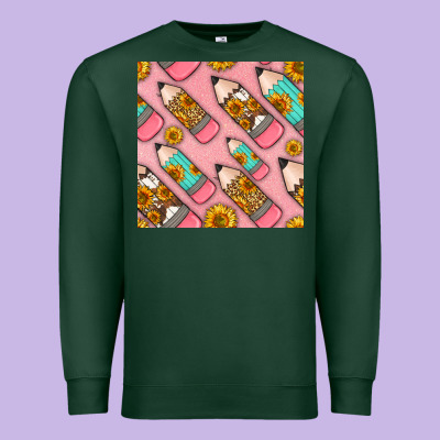 Western Pencil Seamless Pattern Premium Sweatshirt Designed By Bundleandbundleshop