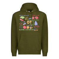 Army Green biliteral coordintiom Premium Hoodie - MaliasSmallBusiness