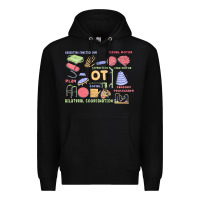 Black biliteral coordintiom Premium Hoodie - MaliasSmallBusiness