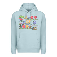 Blue Mist biliteral coordintiom Premium Hoodie - MaliasSmallBusiness
