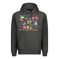 Charcoal Heather biliteral coordintiom Premium Hoodie - MaliasSmallBusiness